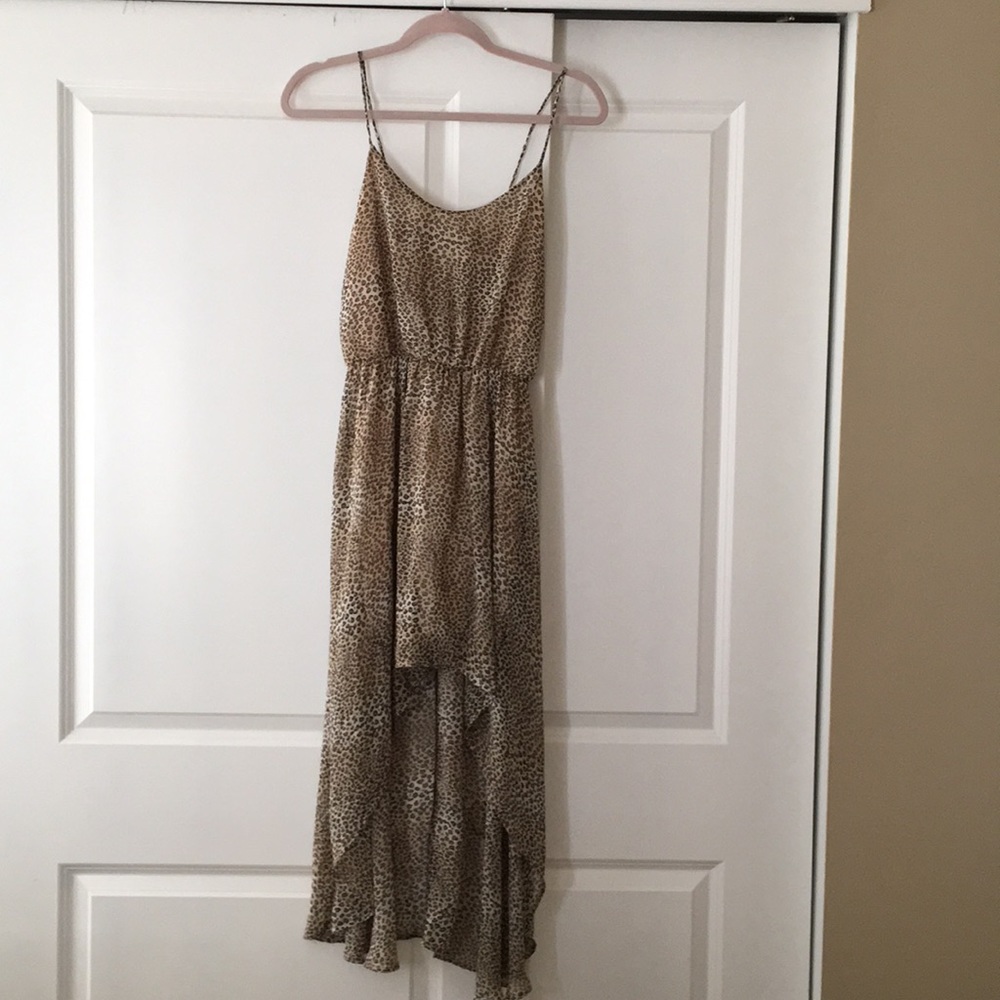 Audrey 3+1 Leopard High-Low Dress